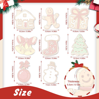 🎄Christmas Decorations Paint-By-Numbers – 8PCS Holiday Craft Set MBH23