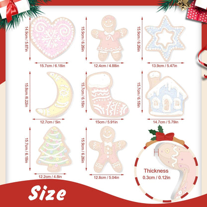 🎄Christmas Decorations Paint-By-Numbers – 8PCS Holiday Craft Set MBH31