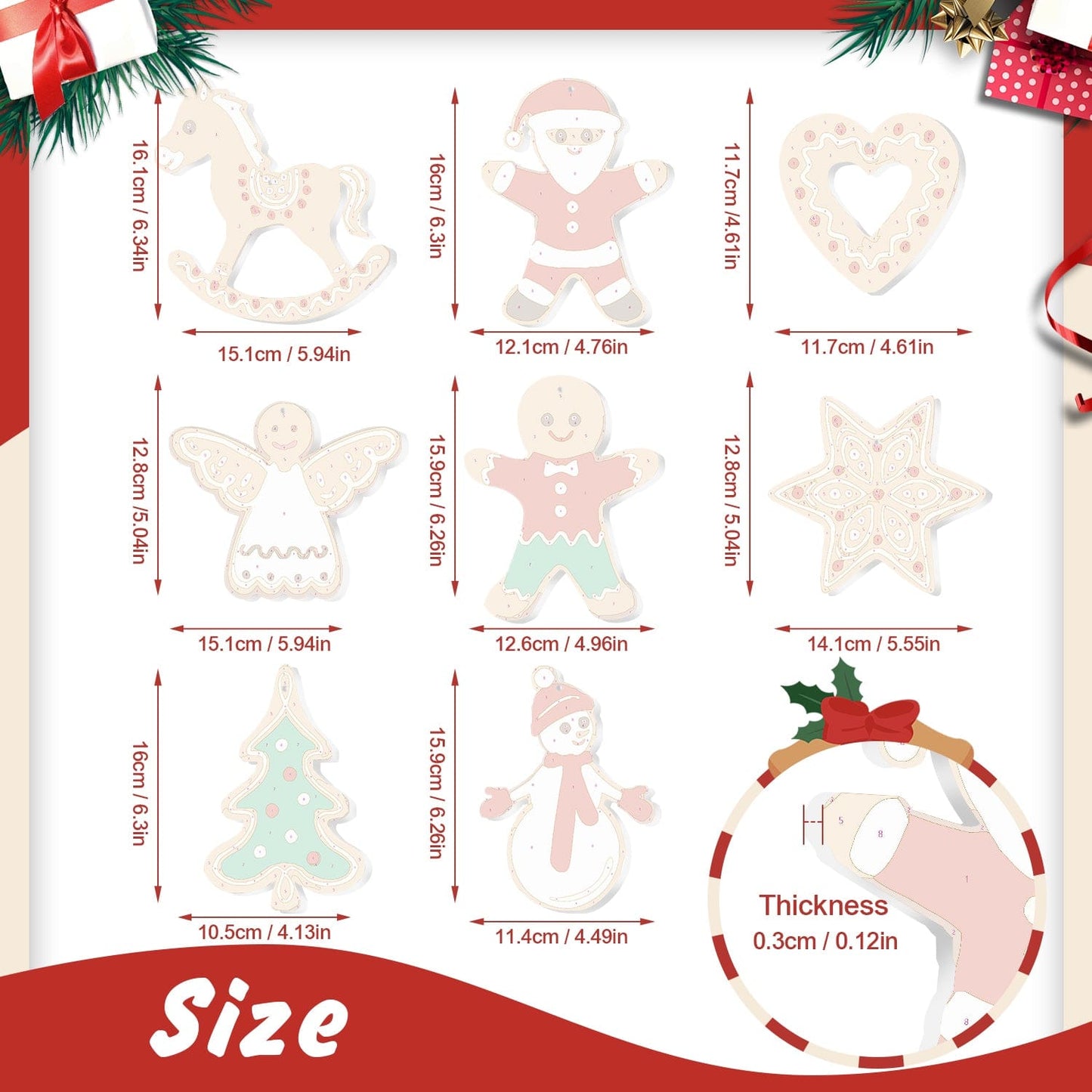 🎄Christmas Decorations Paint-By-Numbers – 8PCS Holiday Craft Set MBH39