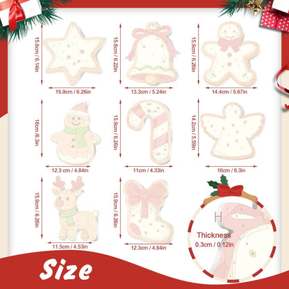 🎄 Christmas Decorations Paint-By-Numbers – 8PCS Holiday Craft Set MBH25