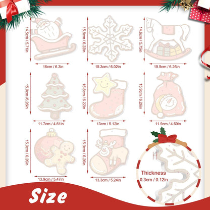 🎄Christmas Decorations Paint-By-Numbers – 8PCS Holiday Craft Set MBH33