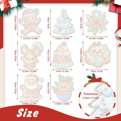 🎄Christmas Decorations Paint-By-Numbers – 8PCS Holiday Craft Set MBH29