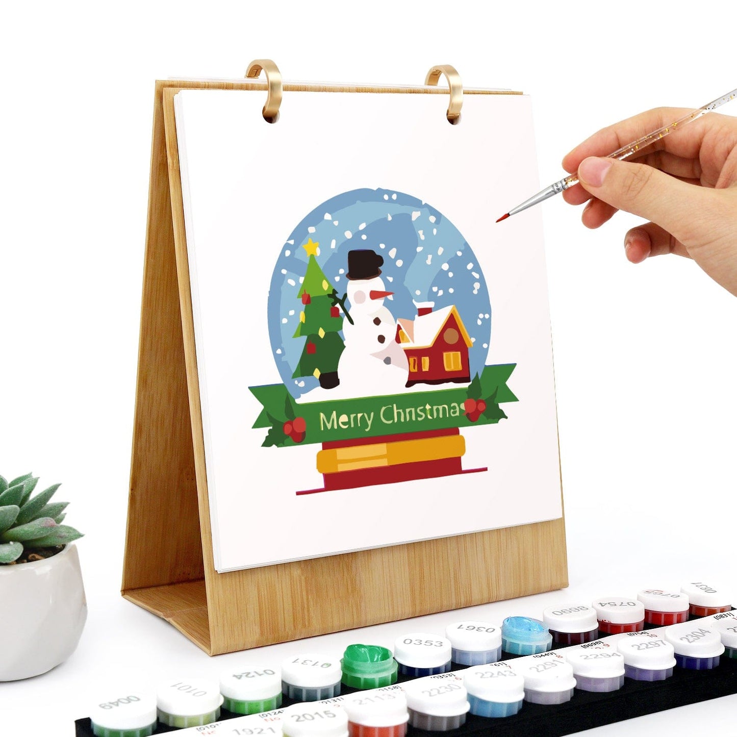 2026 Desk Calendar Series –  Christmas Carnival /Paint by Numbers(18.2cm x 22.5cm)