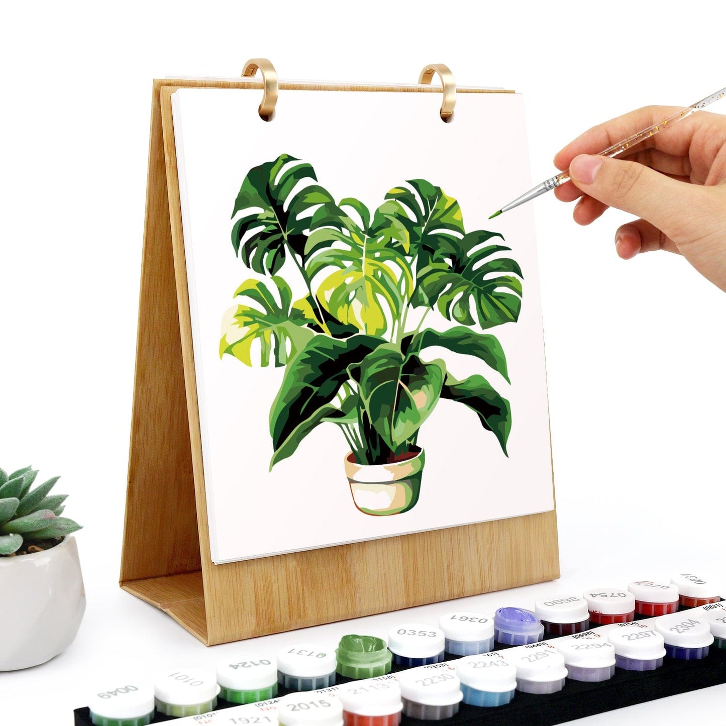 2026 Desk Calendar Series –  Plants /Paint by Numbers(18.2cm x 22.5cm)