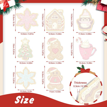 🎄Christmas Decorations Paint-By-Numbers – 8PCS Holiday Craft Set MBH22