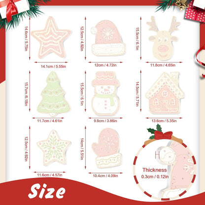 🎄Christmas Decorations Paint-By-Numbers – 8PCS Holiday Craft Set MBH37