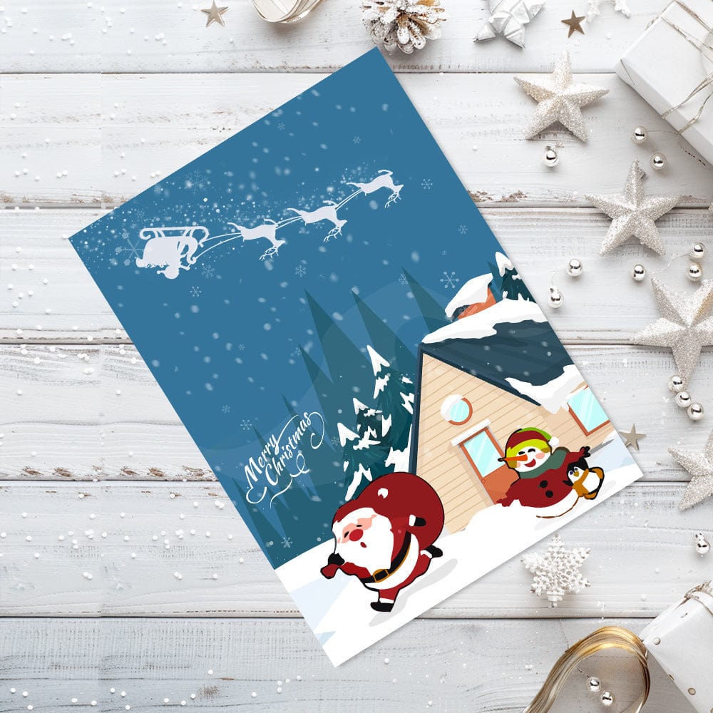 "Christmas card-6Pcs" Series by DIYArtCool #04 | Paint by Numbers(25.8cm*18cm)