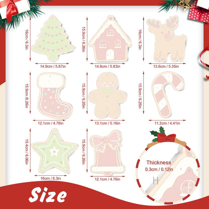 🎄 Christmas Decorations Paint-By-Numbers– 8PCS Holiday Craft Set MBH24