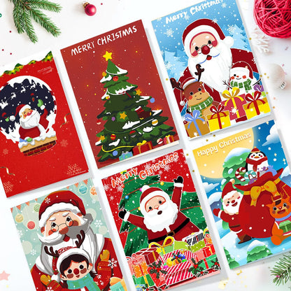 "Christmas card-6Pcs" Series by DIYArtCool #03 | Paint by Numbers(25.8cm*18cm)