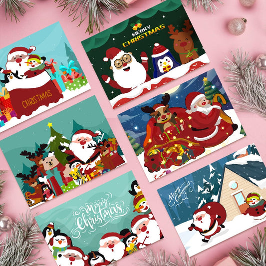 "Christmas card-6Pcs" Series by DIYArtCool #04 | Paint by Numbers(25.8cm*18cm)