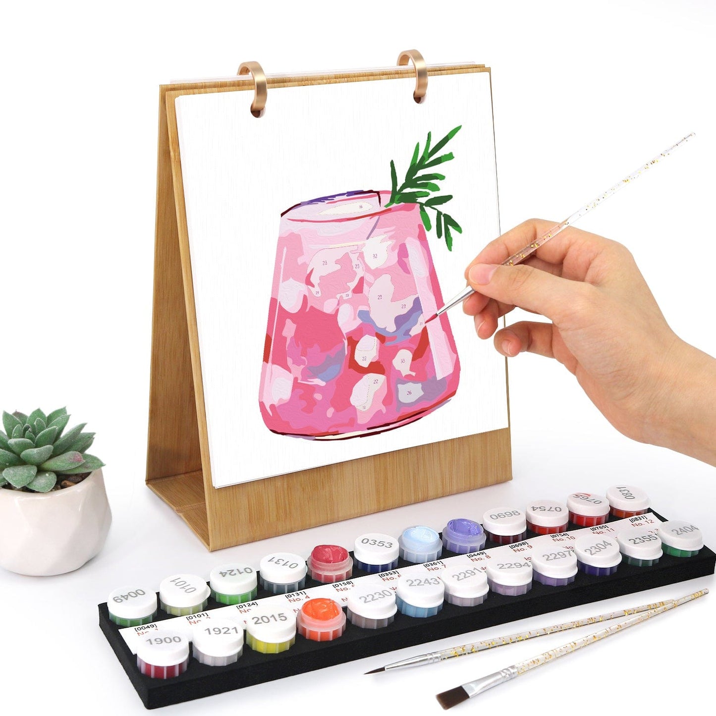 2026 Desk Calendar Series –  Drinks /Paint by Numbers(18.2cm x 22.5cm)