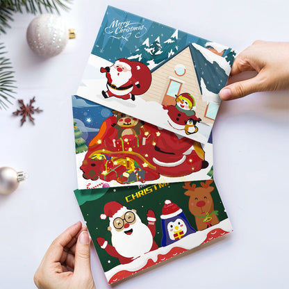 "Christmas card-6Pcs" Series by DIYArtCool #04 | Paint by Numbers(25.8cm*18cm)