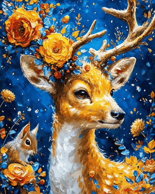 DIYArtCool™ Paint By Numbers Collection(16"x20") - Golden Deer