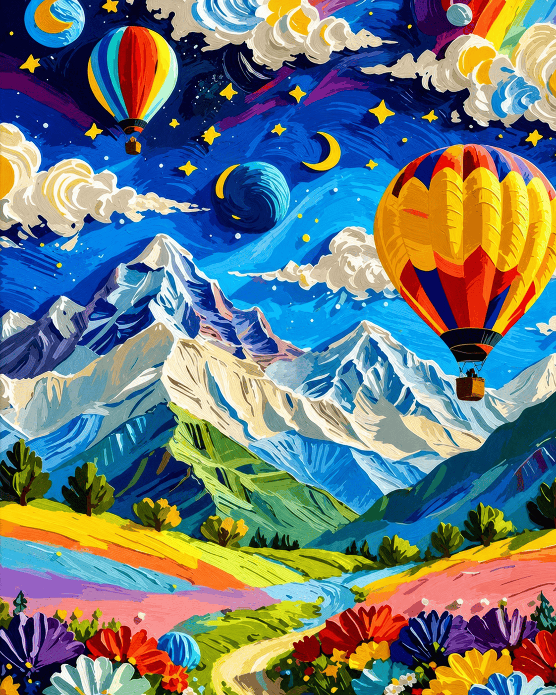 DIYArtCool™ Paint By Numbers Collection(16"x20") - Balloon Journey