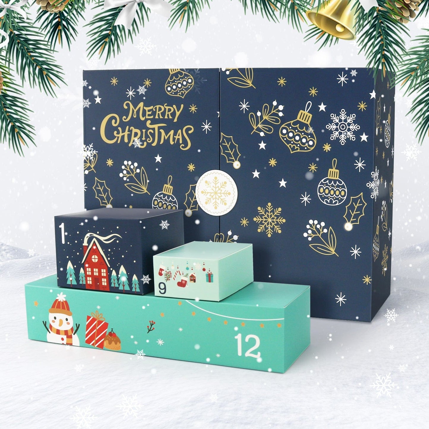 DIYArtCool Christmas Surprise Gift Box 🎄  – Paint by Numbers Edition A