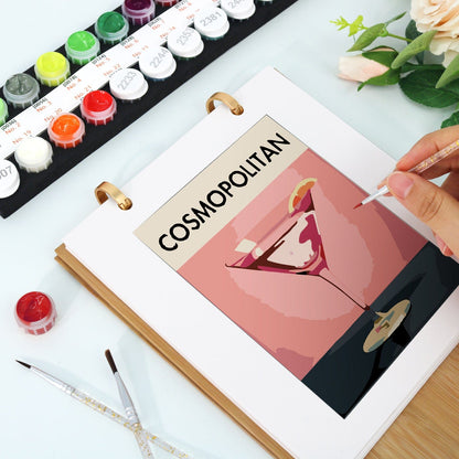 2026 Desk Calendar Series –  Cocktails /Paint by Numbers(18.2cm x 22.5cm)