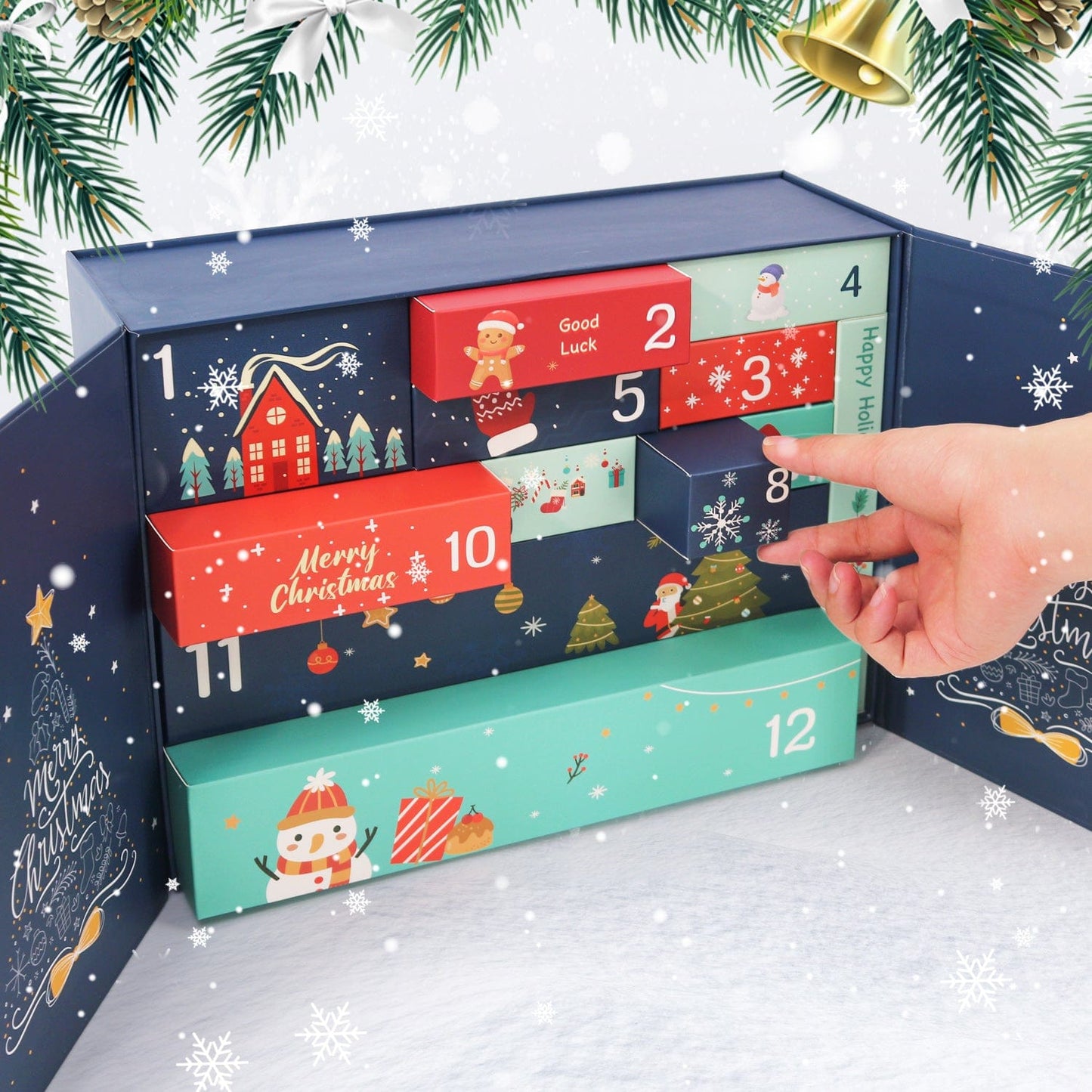 DIYArtCool Christmas Surprise Gift Box 🎄  – Paint by Numbers Edition A
