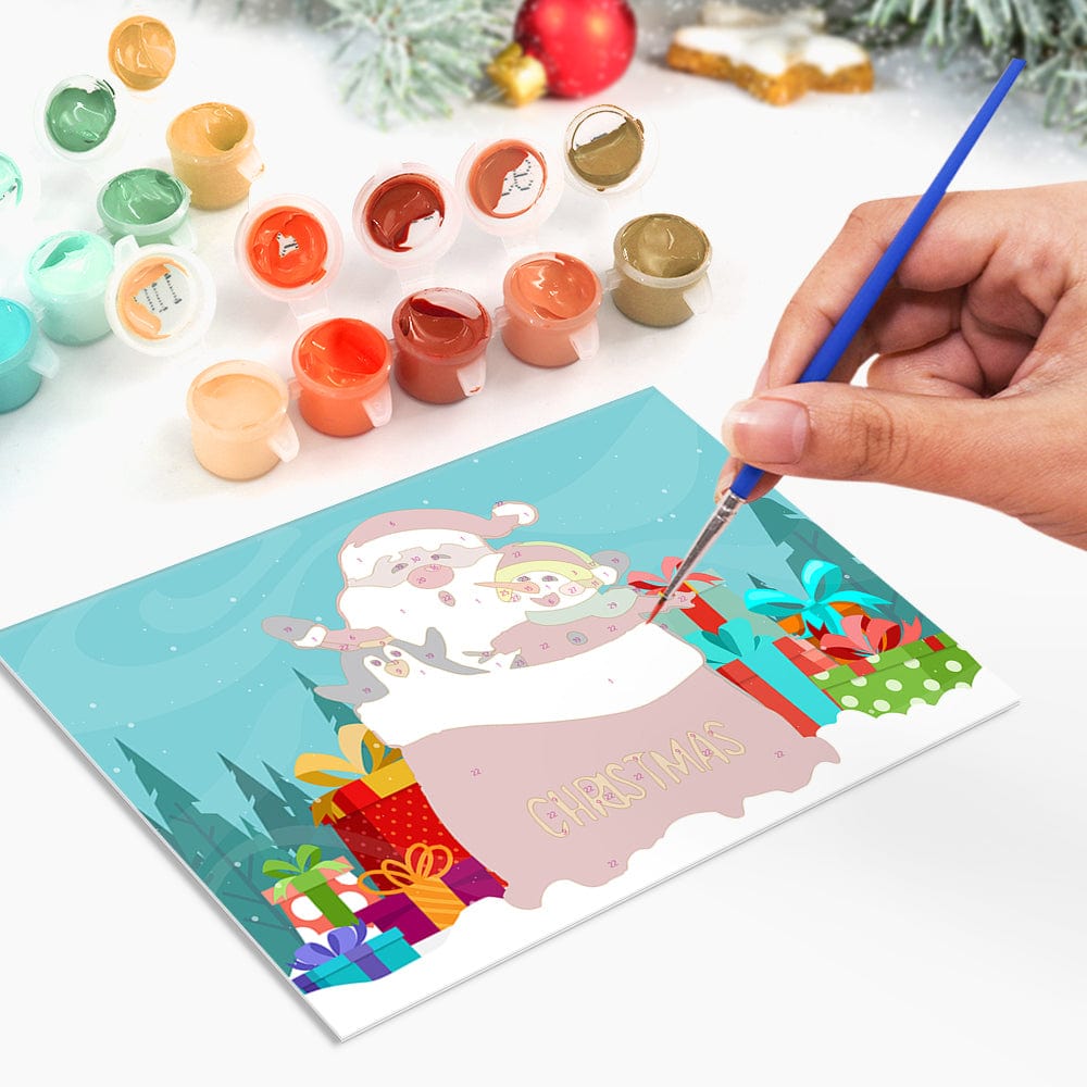 "Christmas card-6Pcs" Series by DIYArtCool #04 | Paint by Numbers(25.8cm*18cm)