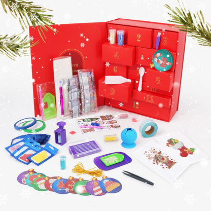 DIYArtCool Christmas Gift Box Kit – Paint by Numbers/Diamond Painting