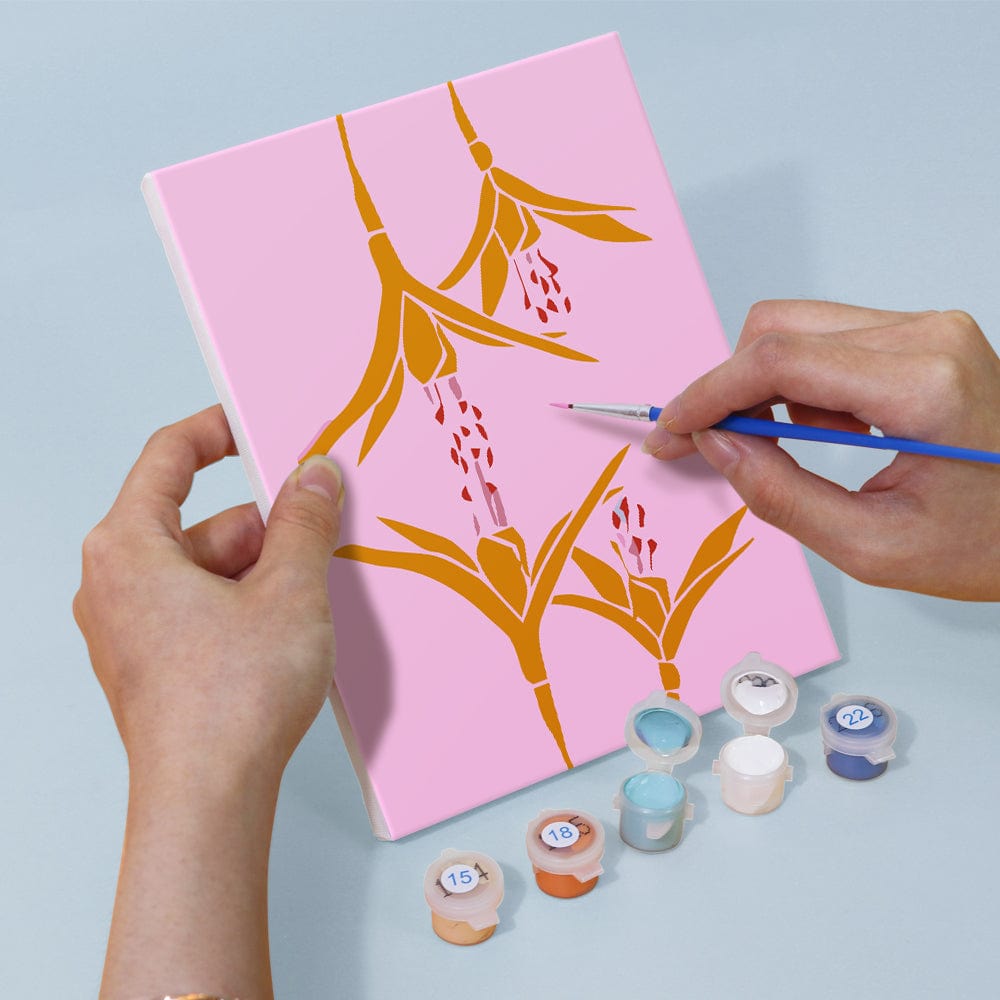 6 Mini Paintings – Abstract Florals (5.9” x 7.9” / 15 x 20 cm)