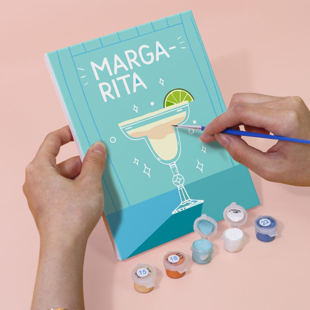 6 Mini Paintings – Pop Cocktail Party Set (5.9” x 7.9” / 15 x 20 cm)