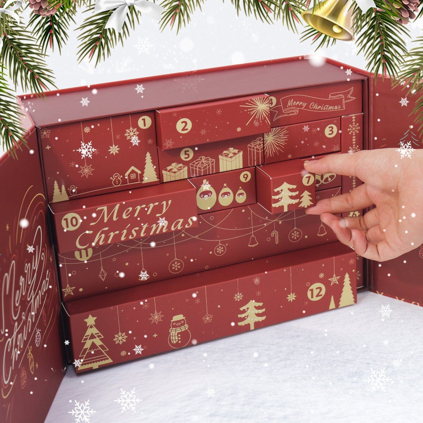 DIYArtCool Christmas Surprise Gift Box 🎄  – Paint by Numbers Edition B