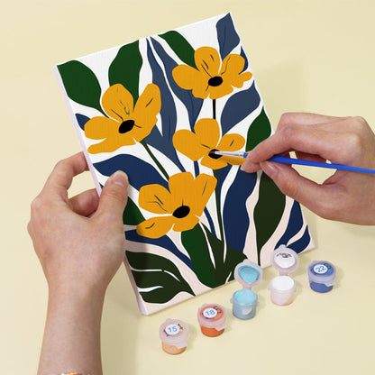 6 Mini Paintings – Botanical Rhythm Set (5.9” x 7.9” / 15 x 20 cm)