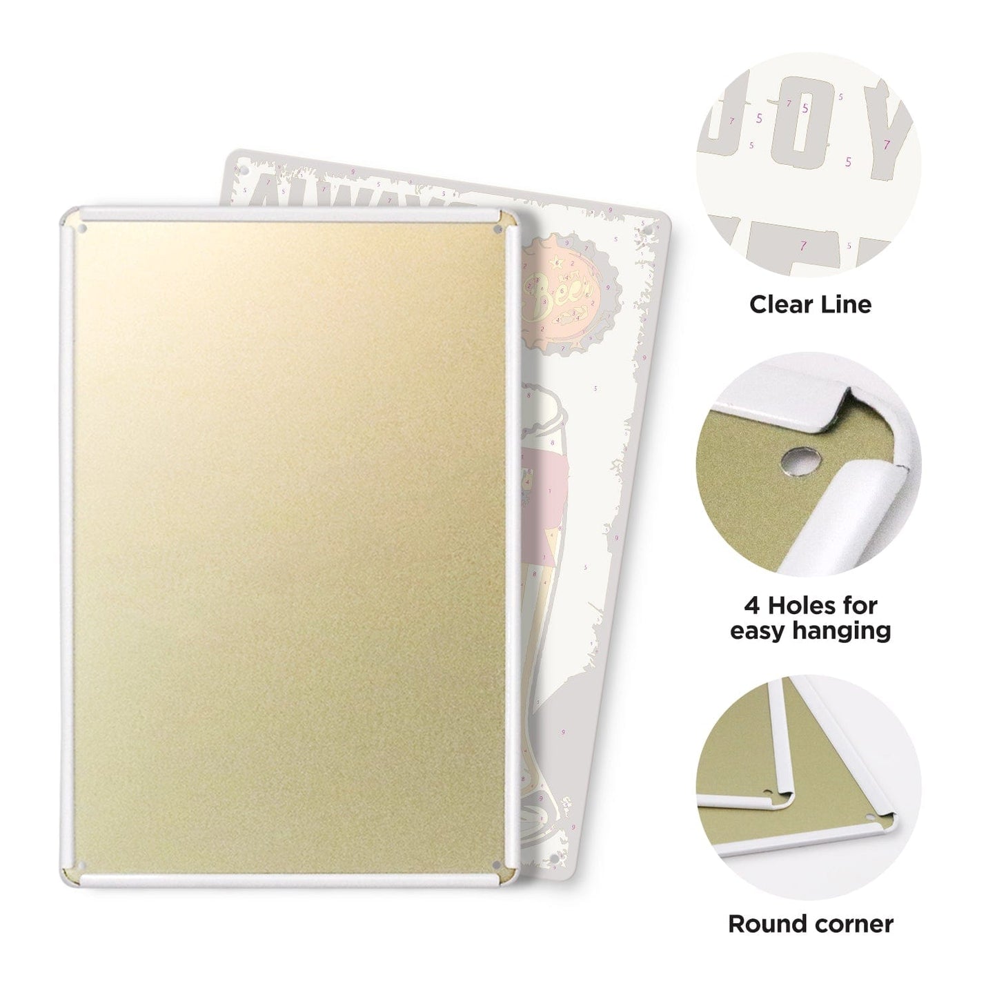 DIYArtCool™ Metal Bar/Posters Art Paint By Numbers- Always on Tap #08 (20x30cm /7.8"x11.8"）