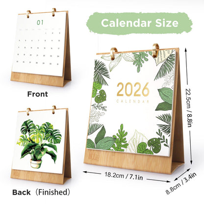 2026 Desk Calendar Series –  Plants /Paint by Numbers(18.2cm x 22.5cm)