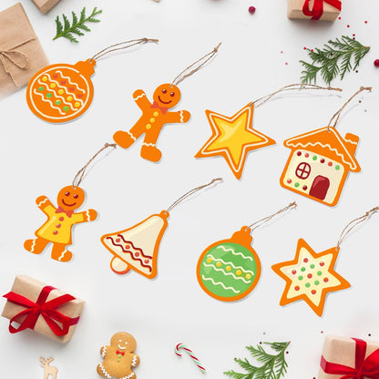 🎄Christmas Decorations Paint-By-Numbers – 8PCS Holiday Craft Set MBH40