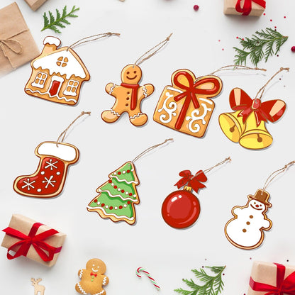 🎄Christmas Decorations Paint-By-Numbers – 8PCS Holiday Craft Set MBH23