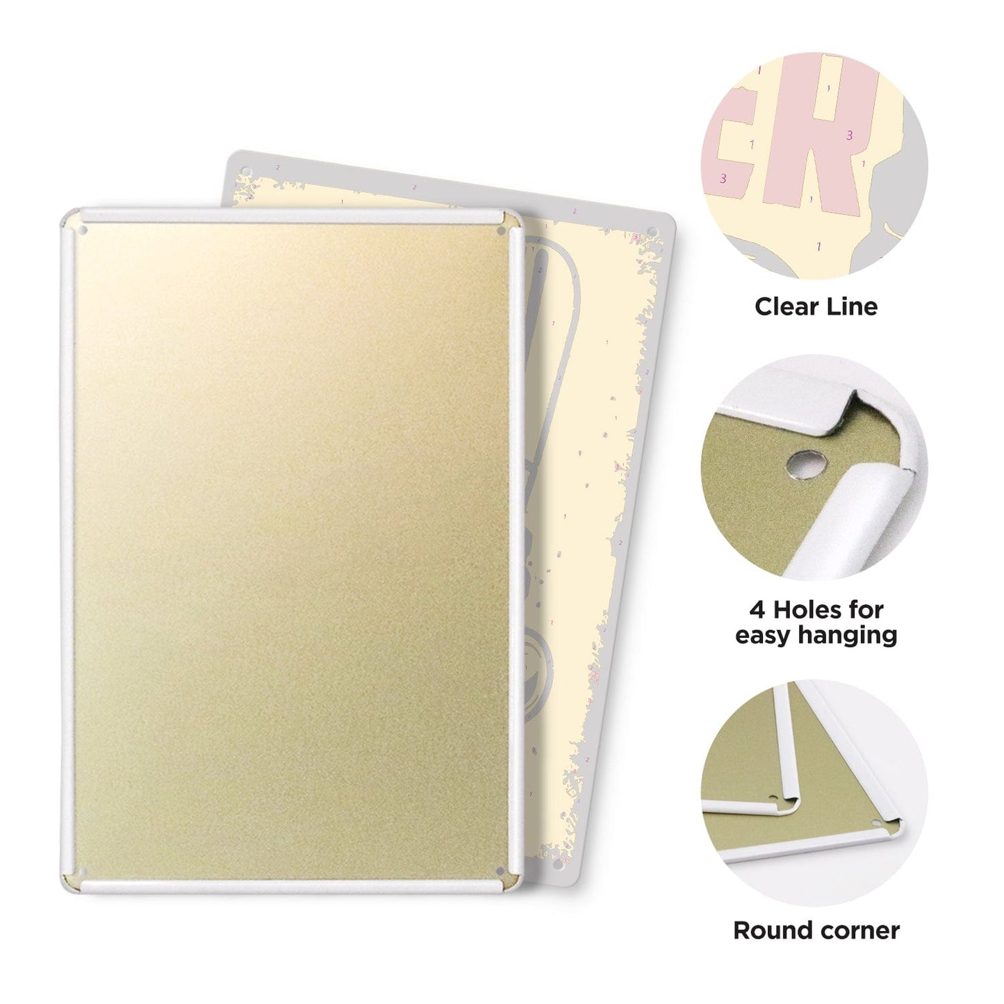 DIYArtCool™ Metal Bar/Posters Art Paint By Numbers- On Tap Cold Bee #04 (20x30cm /7.8"x11.8"）