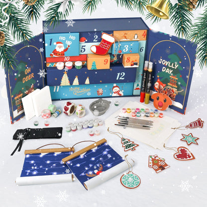 DIYArtCool Christmas Surprise Gift Box 🎄  – Paint by Numbers Edition C
