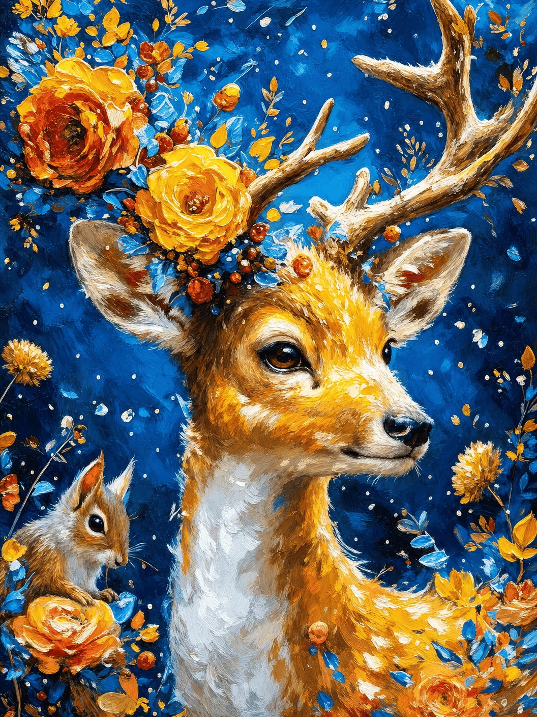 DIYArtCool™ Paint By Numbers Collection(16"x20") - Golden Deer