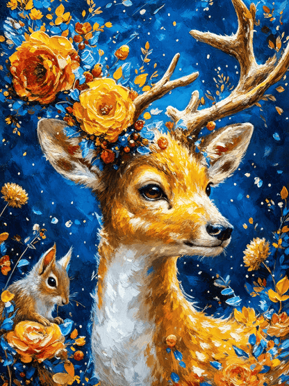 DIYArtCool™ Paint By Numbers Collection(16"x20") - Golden Deer