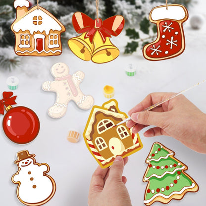 🎄Christmas Decorations Paint-By-Numbers – 8PCS Holiday Craft Set MBH23