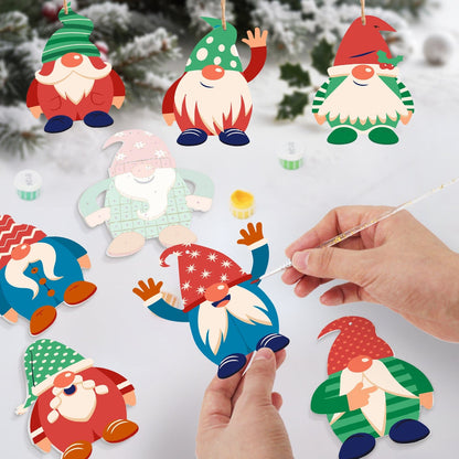 🎄Christmas Decorations Paint-By-Numbers – 8PCS Holiday Craft Set MBH28