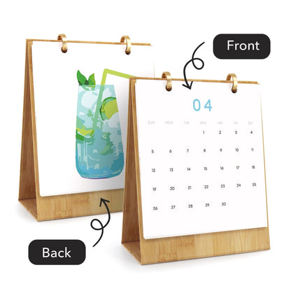 2026 Desk Calendar Series –  Drinks /Paint by Numbers(18.2cm x 22.5cm)