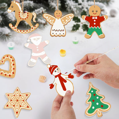 🎄Christmas Decorations Paint-By-Numbers – 8PCS Holiday Craft Set MBH39