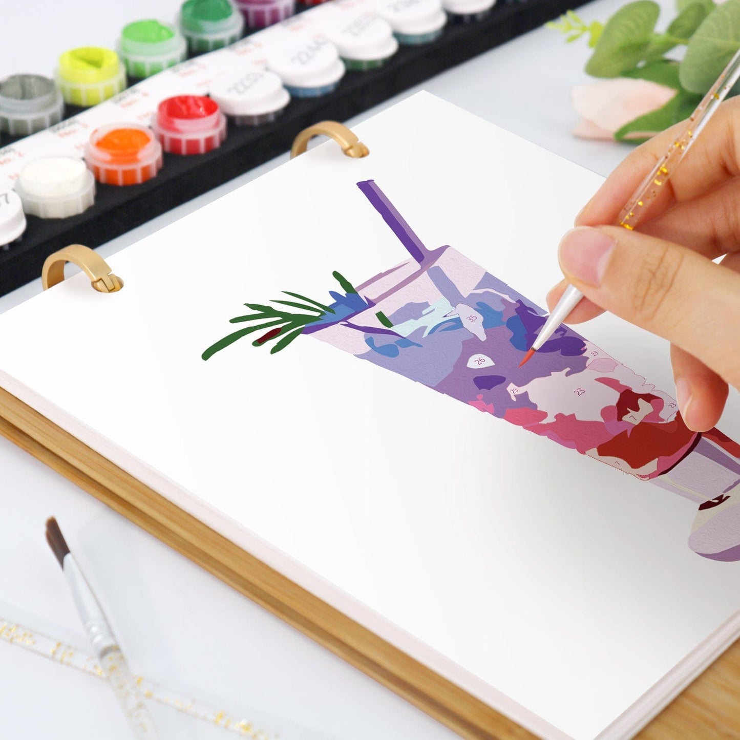 2026 Desk Calendar Series –  Drinks /Paint by Numbers(18.2cm x 22.5cm)