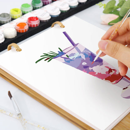 2026 Desk Calendar Series –  Drinks /Paint by Numbers(18.2cm x 22.5cm)