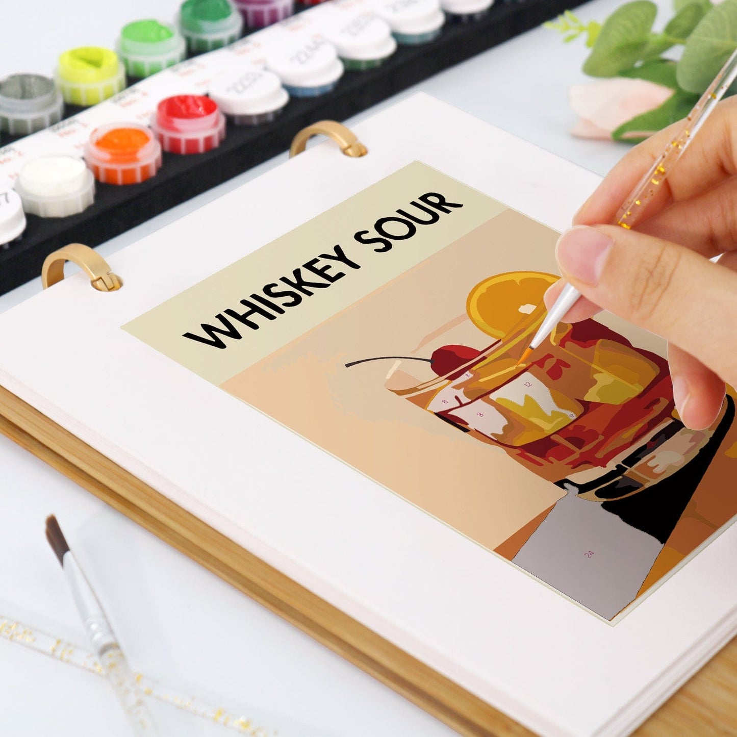 2026 Desk Calendar Series –  Cocktails /Paint by Numbers(18.2cm x 22.5cm)