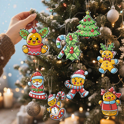 🎄Christmas Decorations Paint-By-Numbers – 8PCS Holiday Craft Set MBH30