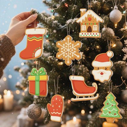 🎄Christmas Decorations Paint-By-Numbers – 8PCS Holiday Craft Set MBH32