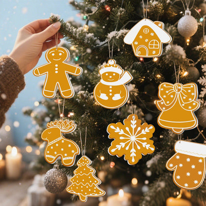 🎄 Christmas Decorations Paint-By-Numbers – 8PCS Holiday Craft Set MBH27