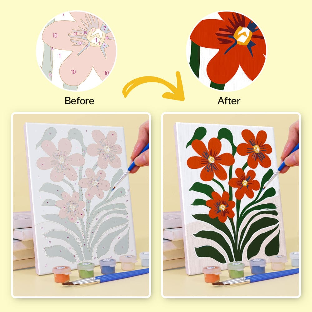 6 Mini Paintings – Botanical Rhythm Set (5.9” x 7.9” / 15 x 20 cm)