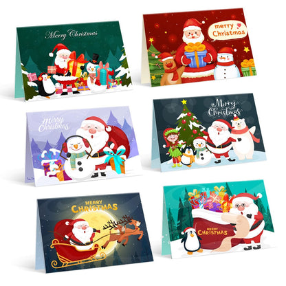 "Christmas card-6Pcs" Series by DIYArtCool #01 | Paint by Numbers(25.8cm*18cm)