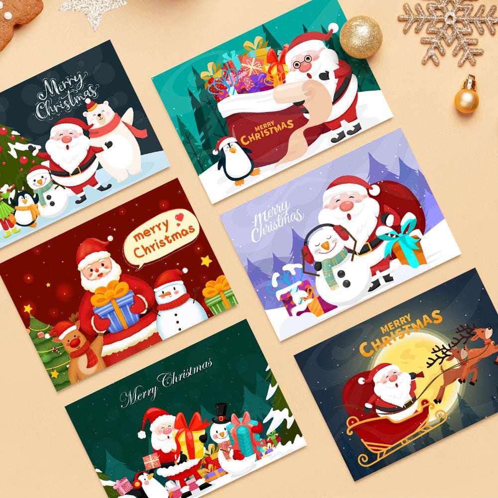 "Christmas card-6Pcs" Series by DIYArtCool #01 | Paint by Numbers(25.8cm*18cm)