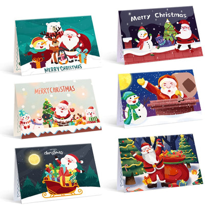"Christmas card-6Pcs" Series by DIYArtCool #05 | Paint by Numbers(25.8cm*18cm)