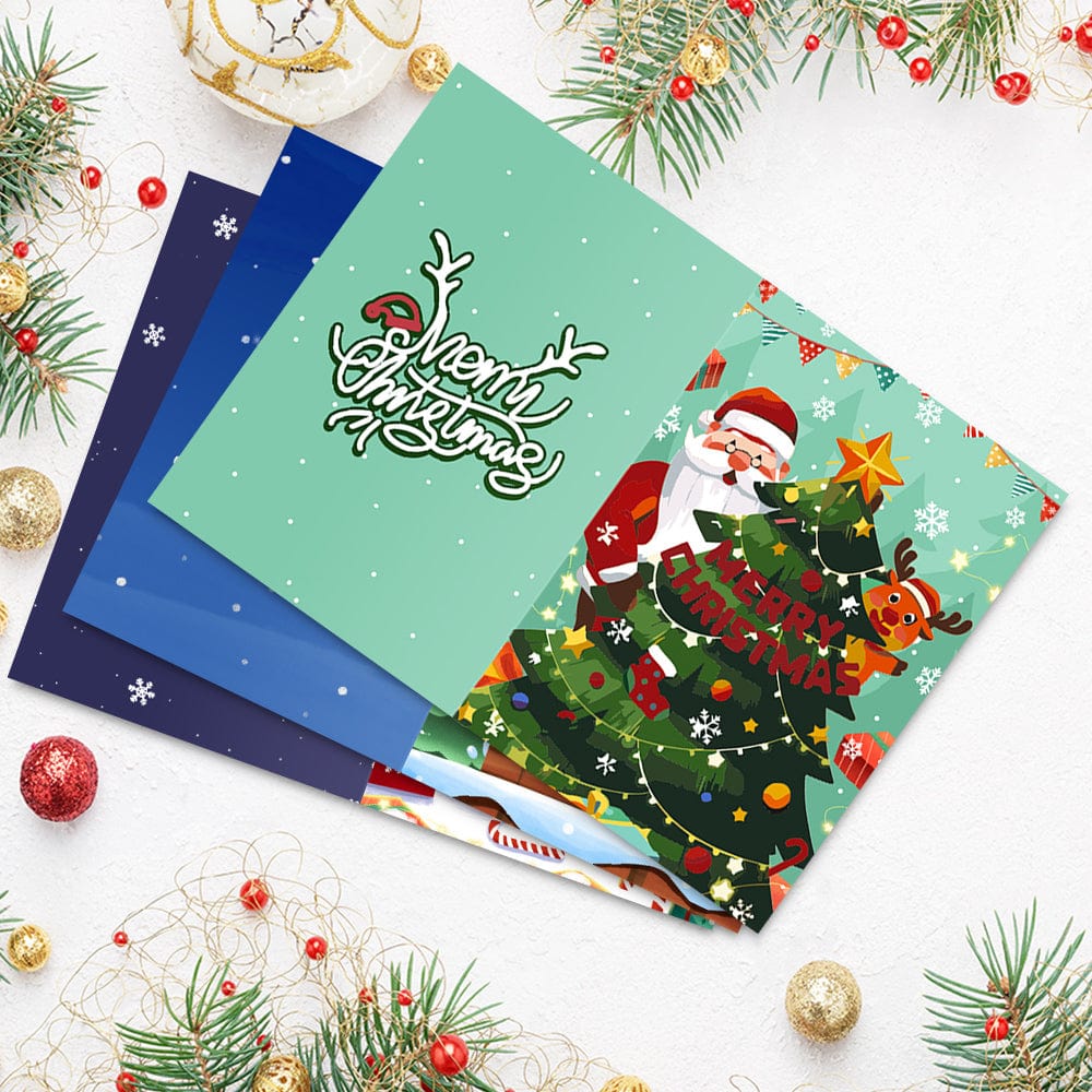 "Christmas card-6Pcs" Series by DIYArtCool #02 | Paint by Numbers(25.8cm*18cm)